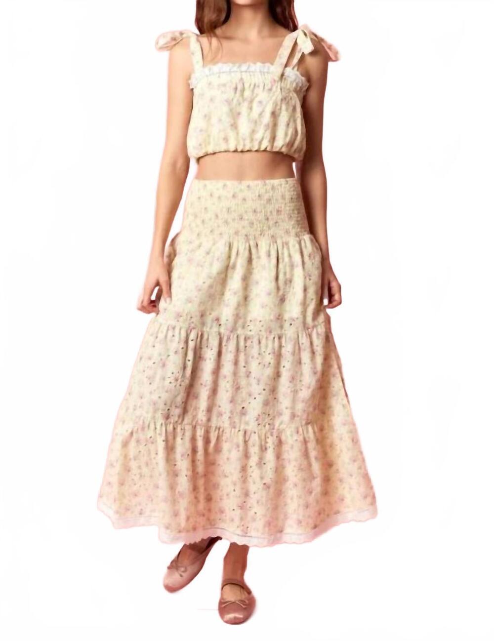 NEW PEACH LOVE petal meadow set in beige